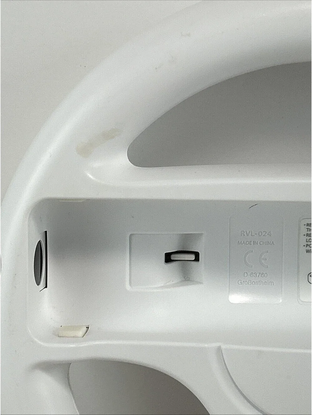 Nintendo Wii Steering Wheel OEM Official Remote White Controller Mario Kart